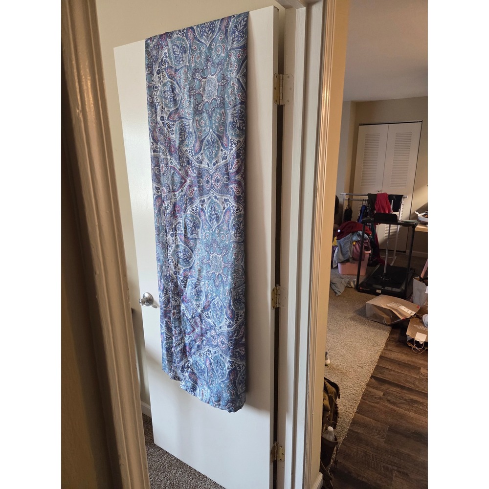 Better Homes & Gardens Medalin Navy Metallic Paisley Shower Curtain 72x72